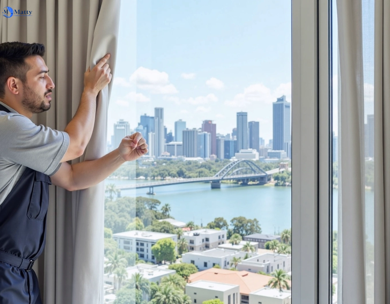 Professional curtain steam cleaning service pleasure-point-nsw QLD by Matty Curtain Cleaning